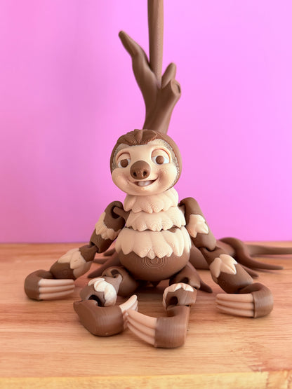 Hanging sloth and tree set