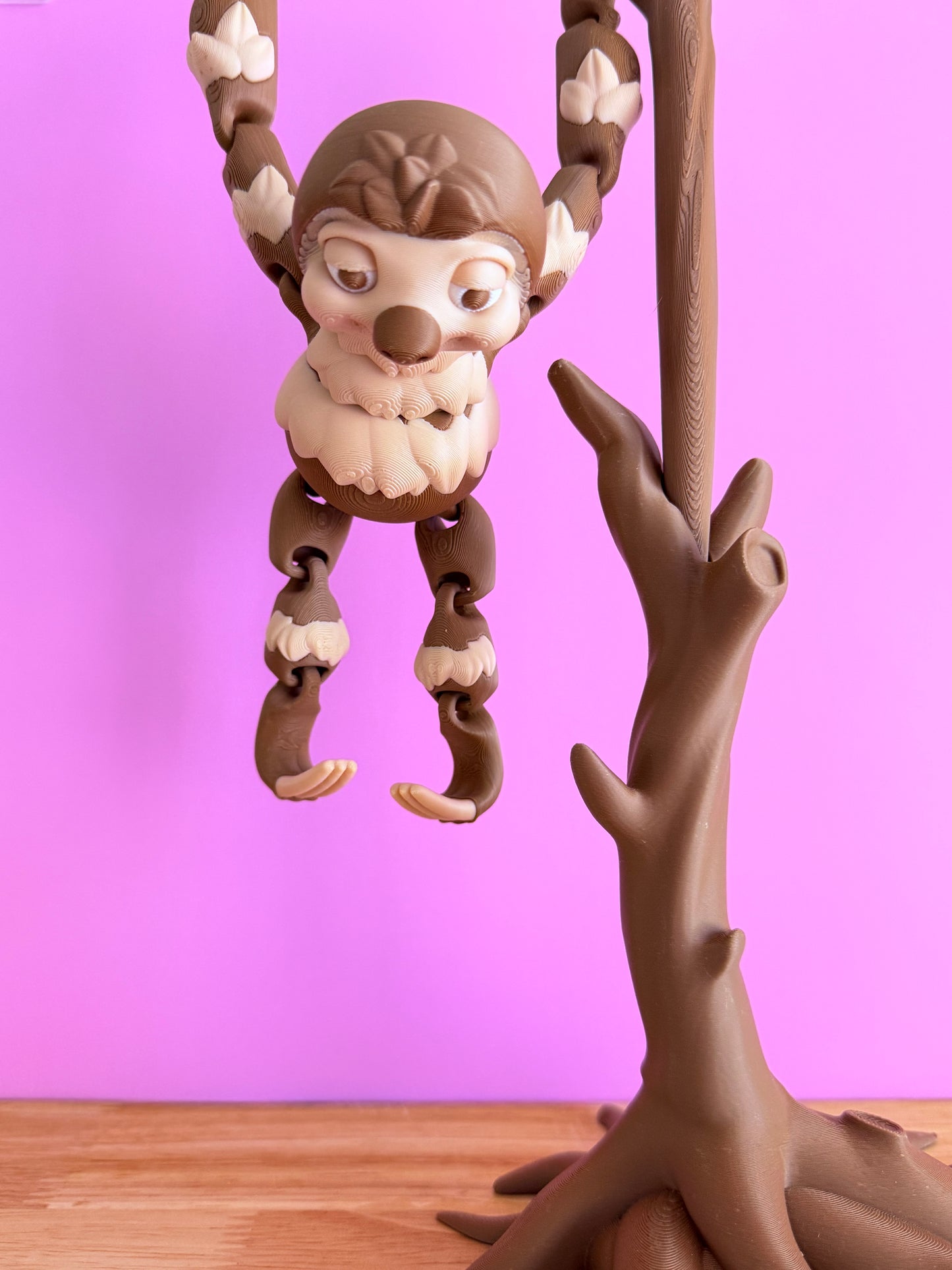 Hanging sloth and tree set