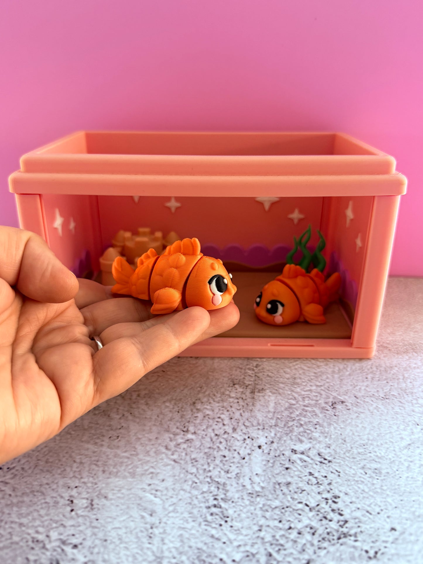 Mini goldfish and tank - LAST CHANCE
