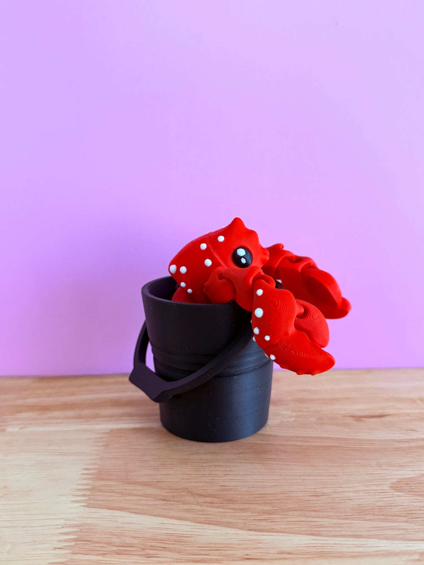 Lobster and bucket