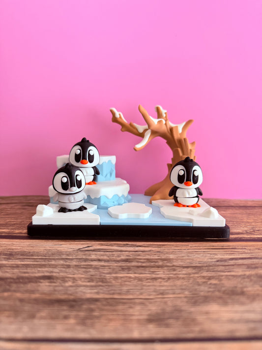 Mini penguin family