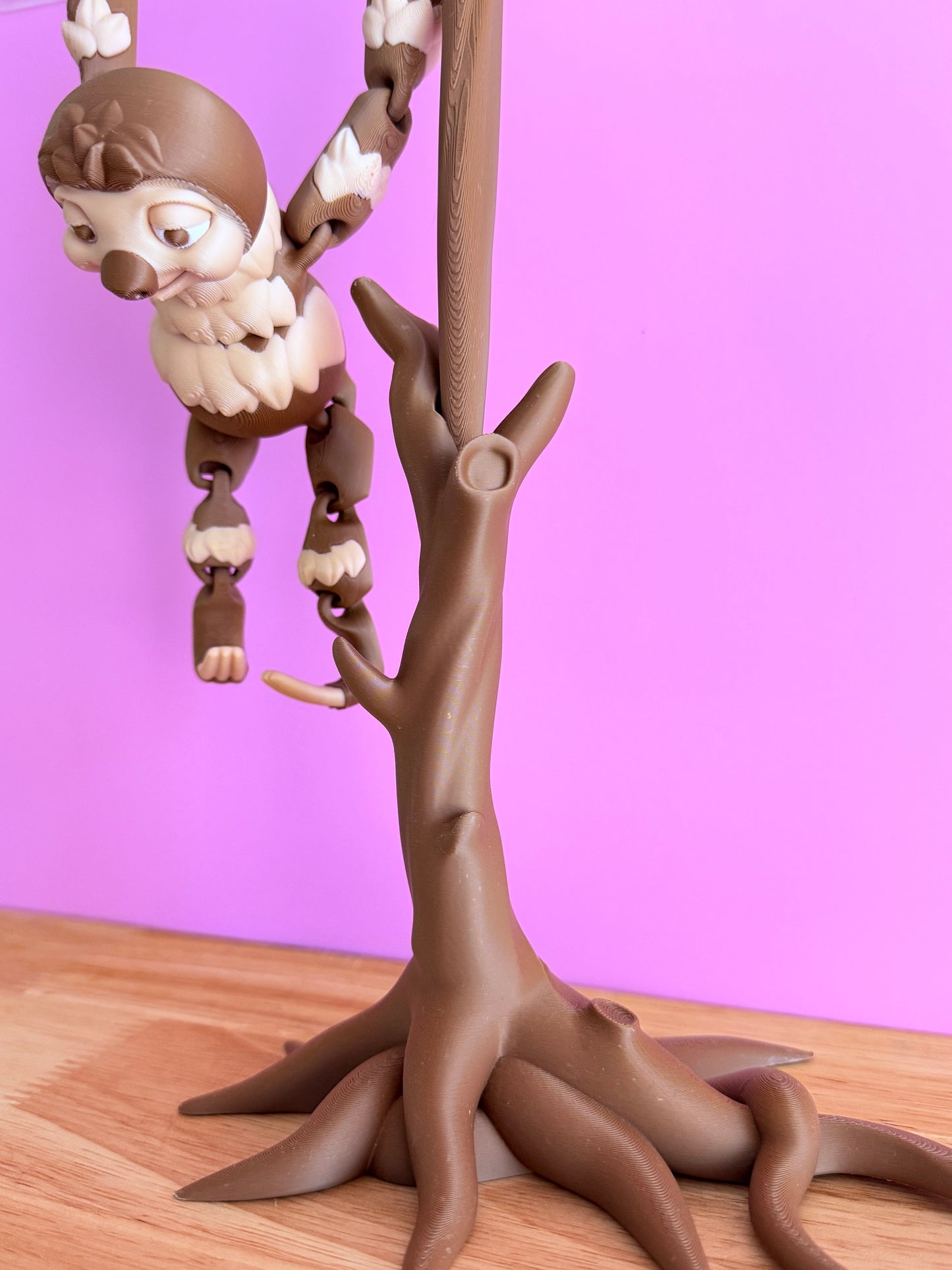 Hanging sloth and tree set