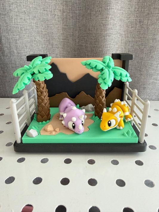 Mini Dinosaur and home