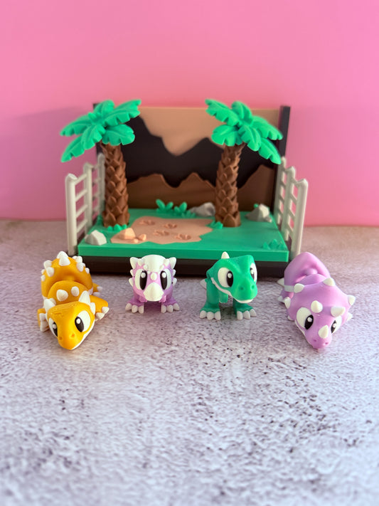Mini Dinosaur and home