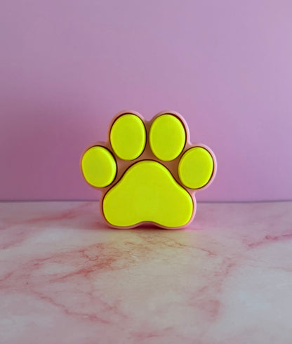 Cat footprint fidget clicker