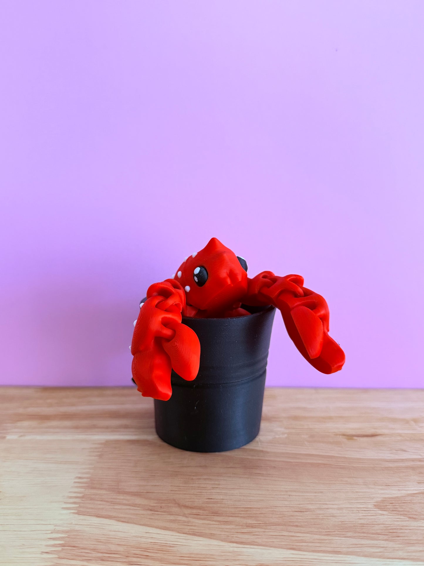 Lobster and bucket
