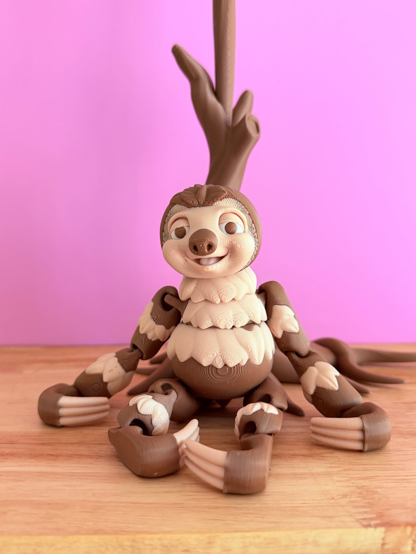 Hanging sloth and tree set
