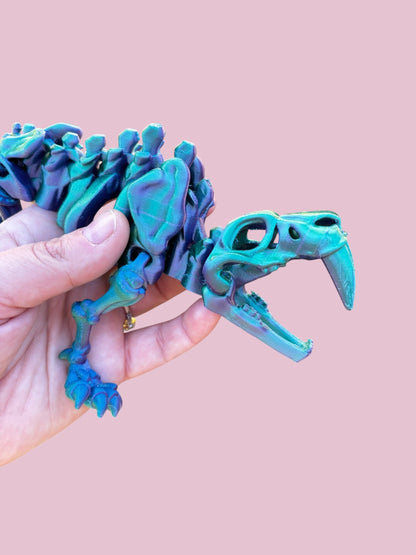 Sabertooth tiger skeleton